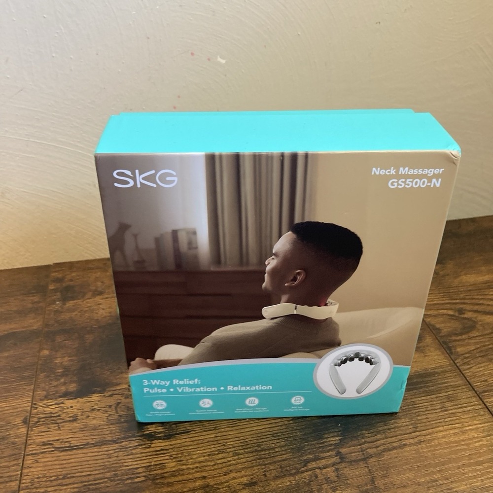 SKG GS500-N Neck Massager w/ Heat Deep Tissue Cordless Electric